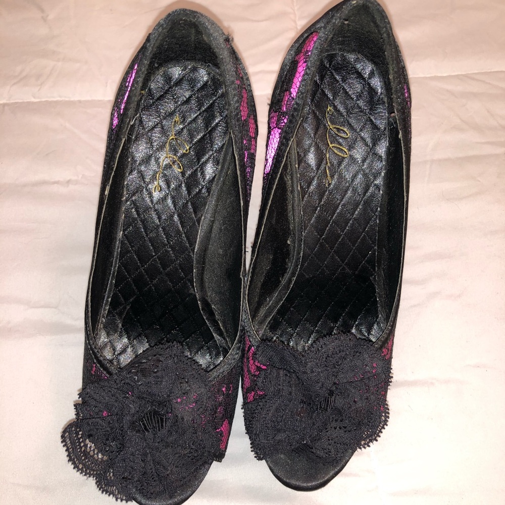 Ellie lace platform heels - Picture 4 of 6